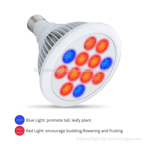 Amazon Best seller hot item 12W LED Growing Bulb for Indoor Garden Greenhouse and Hydroponic Aquatic,E27 3Bands